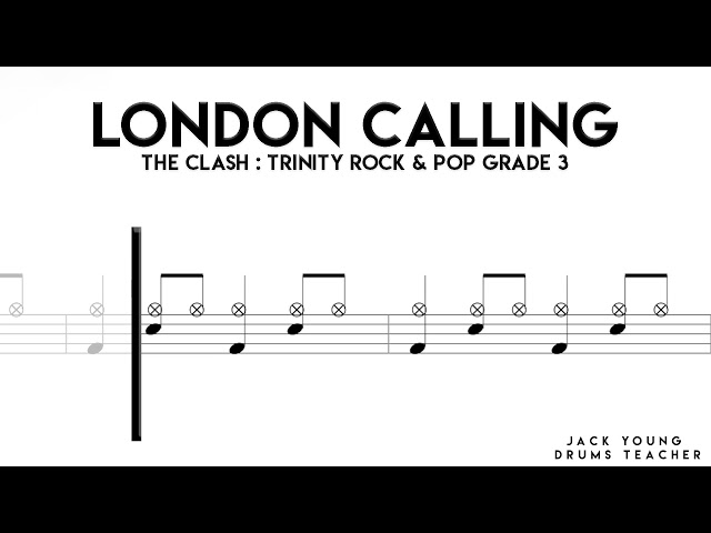 London Calling   Trinity Rock & Pop Drums Grade 3