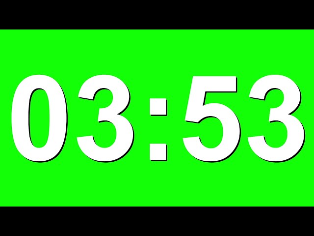 5 Minute Countdown Timer Animation on Green Screen - No Copyright,  Stock Video Animations
