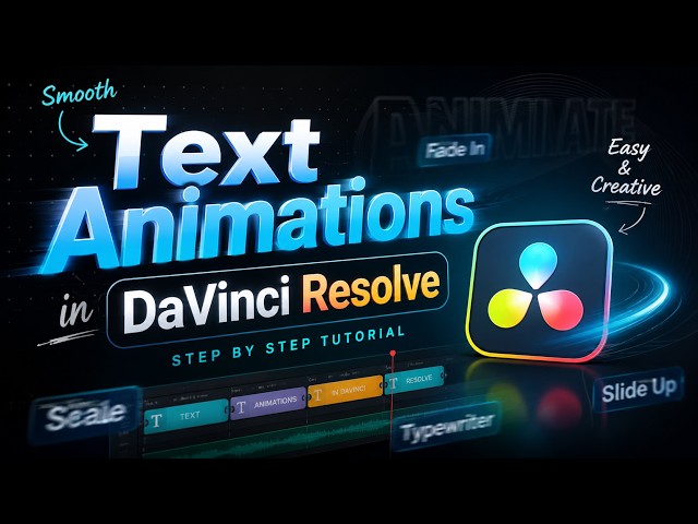 3 MUST-KNOW Text Animations in DaVinci Resolve Fusion | Dynamic, Particle & Word-by-Word Tutorial