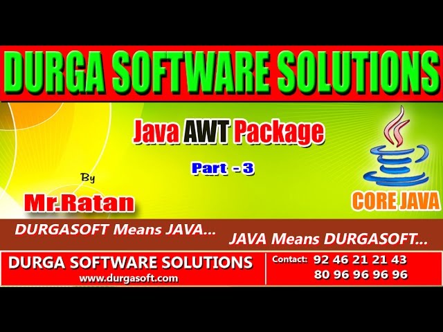 Corejava || Java AWT package part  - 3
