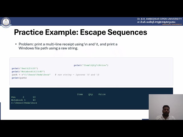 Programming with Python: Unit-5: Strings and Characters1 2