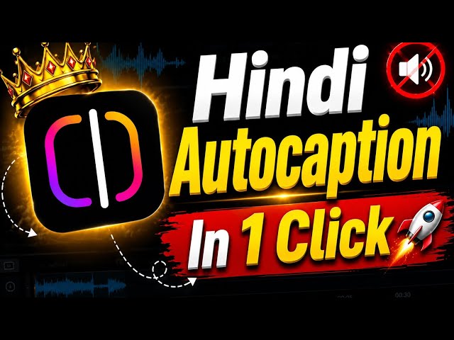 Hindi Auto Caption Kaise Lagaye | Step By Step Tutorial 2026