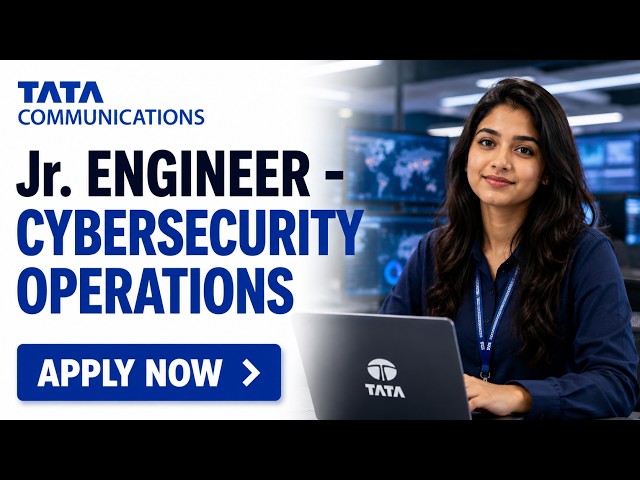 Tata Communications Recruitment Drive 2026 | Jr. Engineer - Cybersecurity Opr. | (0-4 Yrs) | Pune🚀