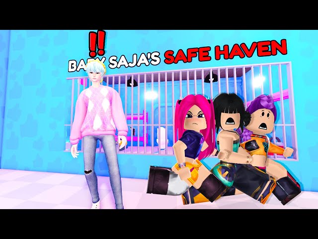 ESCAPE FROM BABY SAJA, RUMI, ZOEY AND MIRA'S NEW PRISON! ROBLOX KPOP DEMONS