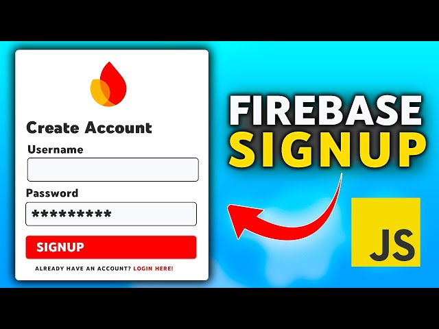 Firebase Web Login and Signup Using JavaScript 🐳 | Firebase Auth Updated