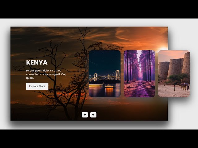 How to create an Image Slider in HTML CSS and JavaScript Step by Step   royaltutorials
