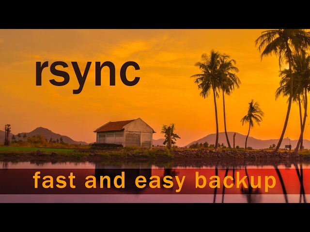 rsync - fast backup with one command (Linux or macOS)