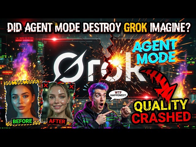 Did Agent Mode BREAK Grok Imagine? 📉 The Quality Downgrade Truth