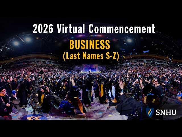 Virtual Commencement: Business (Last Names S-Z), May 23 at 3pm ET