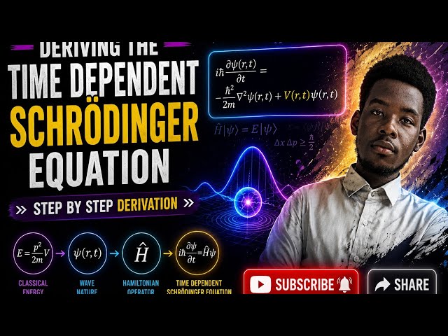 TIME DEPENDENT SCHRÖDINGER EQUATION DERIVATION by Gredi ✨