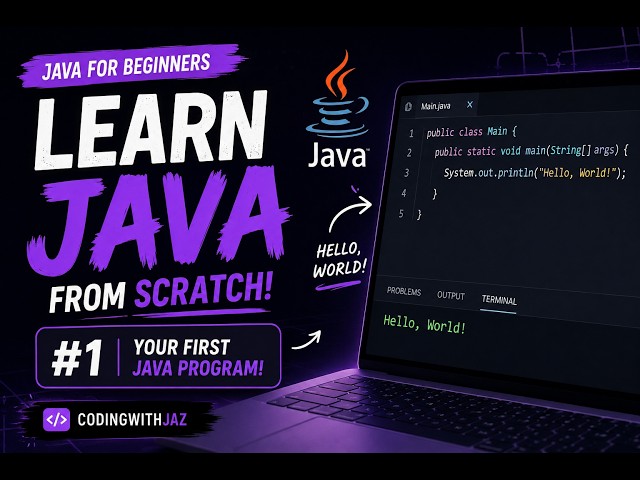 Java for Beginners #1 — Learn Java From Scratch!