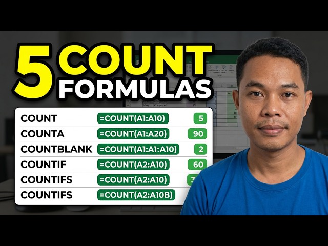 Excel COUNT Formulas Explained: COUNT, COUNTA, COUNTBLANK & COUNTIF(S)