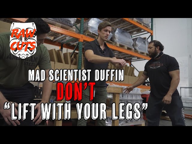 Don't Lift With Your Legs! - Mad Scientist Duffin - #Wellness #Friday