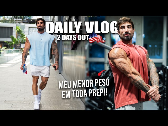 MY LOWEST WEIGHT DURING A PRO PREP! 2 DAYS OUT
