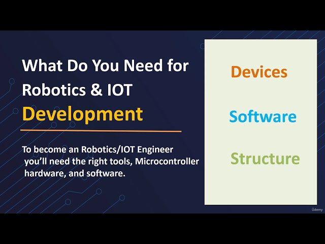 Robotics Course Section 8 - Robotics Development Related Hardware Software Setup #robot #robots