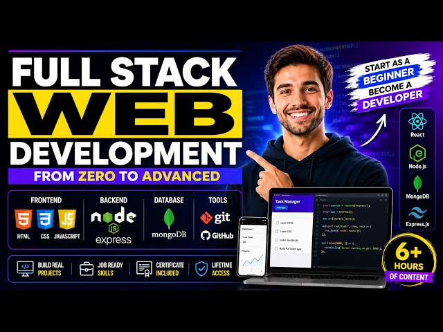 1. Welcome and Course Objective - Full Stack Web Development Course 2026