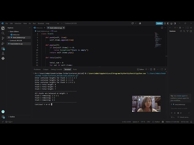 BSCS 2B | Python Stack Implementation