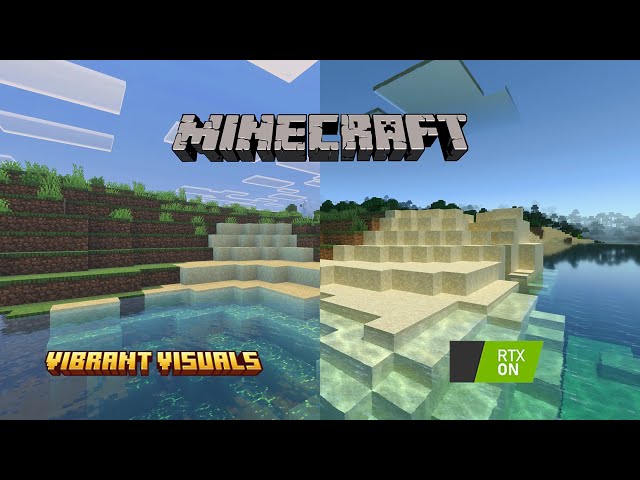 Vibrant Visuals versus RTX (ray tracing) Minecraft Beta & Preview - 1.21.80.27