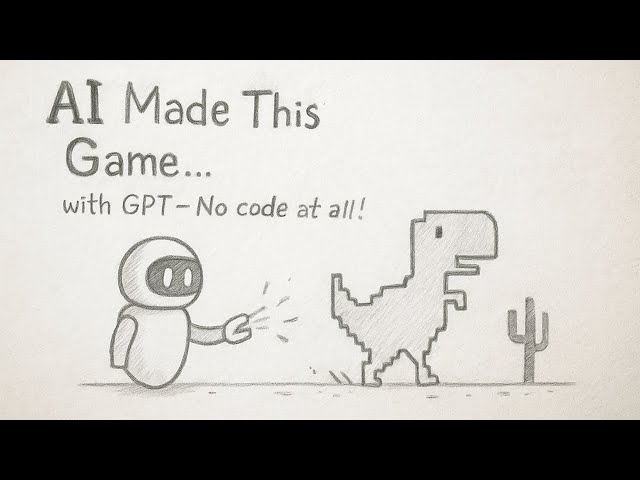 I Made the Google Dino Game Using GPT (No Code, Just AI!)