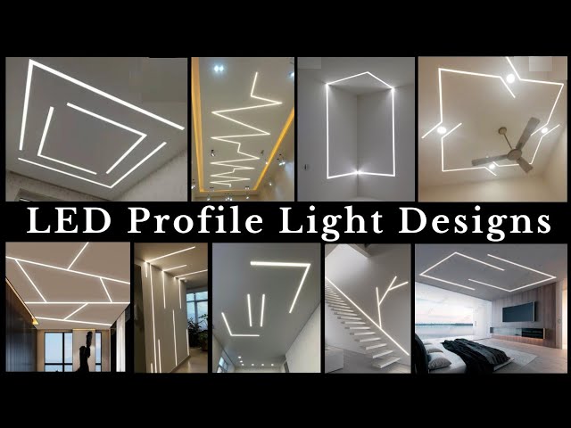 Profile Light Designs 2025 | Ceiling Aluminium LED Profile Lighting Ideas | Linear Strip Lighting