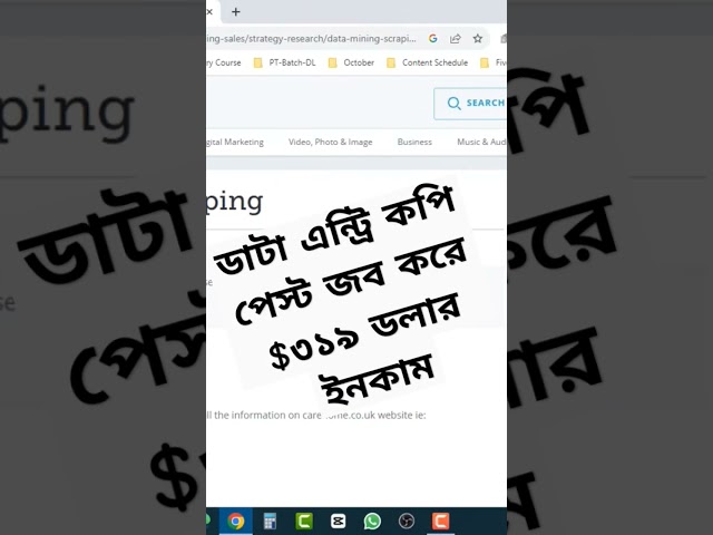ডাটা এন্ট্রি কপি পেস্ট জব করে $৩১৯ ডলার ইনকাম #powerfultutorials #freelancework #dataentrycourse