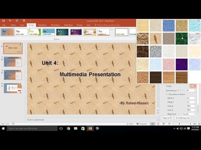 Multimedia Presentation (Lesson3 - Class7)