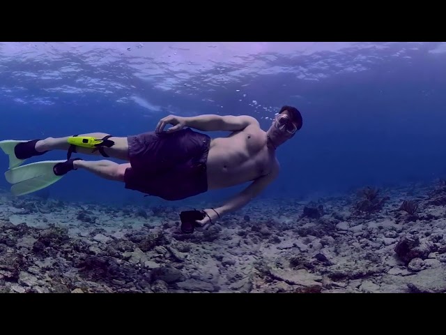 GoPro Fusion Underwater 360 video (3K) using 360bubble Underwater Housing