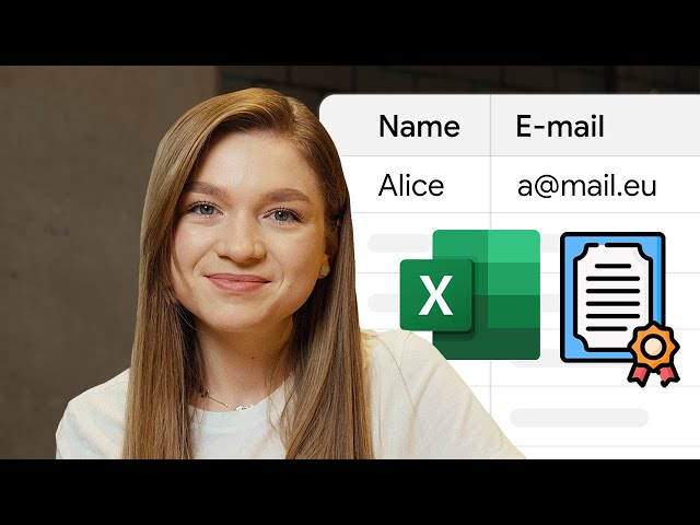 How to Auto Generate Certificate from Excel Sheet and Google Sheets!