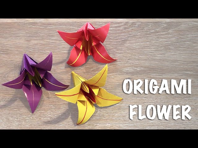 Origami Lily / How to Make Origami Lilies Out of Paper