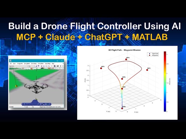 Build a Drone Flight Controller Using AI MCP + Claude + ChatGPT + MATLAB
