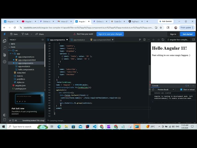 Angular Interview Coding Questions for 4 Years Experience at Wissen Technology