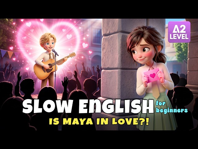 Maya Suddenly Fell in Love... What Will Happen Next?! | Slow English Listening Story (A2 Level)