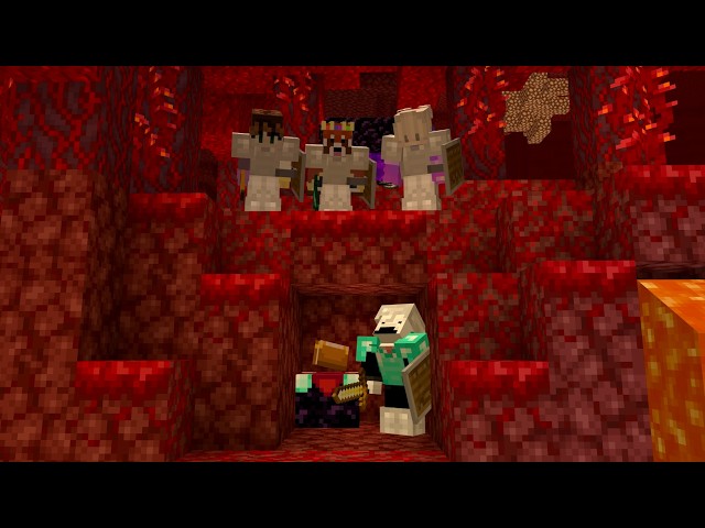 Minecraft Speedrunner VS 3 Hunters REMATCH