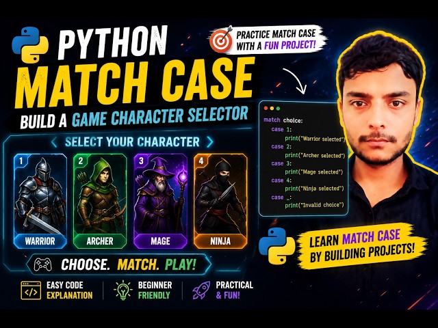 Python Character Selection Made Easy 🔥 | Beginner Python Tutorial