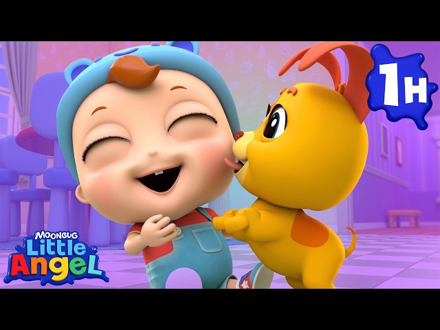 When Baby John Met Bingo | Little Angel - Bingo and Baby John | Nursery Rhymes and Kids Songs