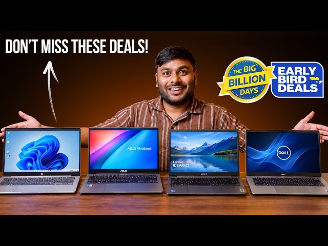 Best Laptop Under ₹30000, ₹40000, ₹50000, ₹60000 & ₹100000 in 2026 | Flipkart BBD Early Deals 2026