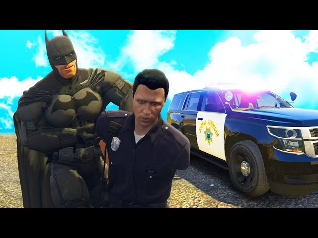 Handcuffing People As Batman! (Batman GTA Trolling)