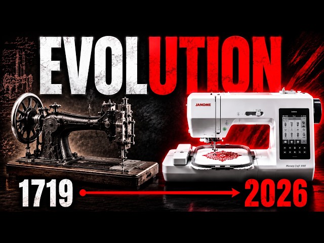 Learn the Entire Sewing Machine Evolution in 5:38 (1719 to 2026 Timeline)