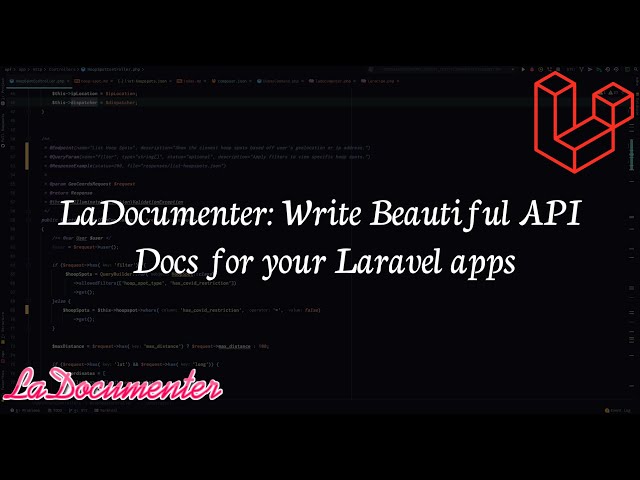 LaDocumenter: Write Beautiful API Docs for your Laravel apps