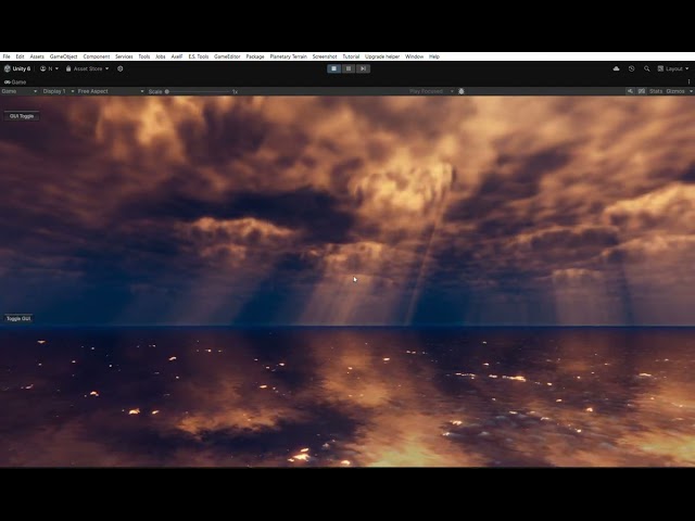 Oceanis 2024 URP Pro with Sky Master ULTIMATE clouds and sun rays