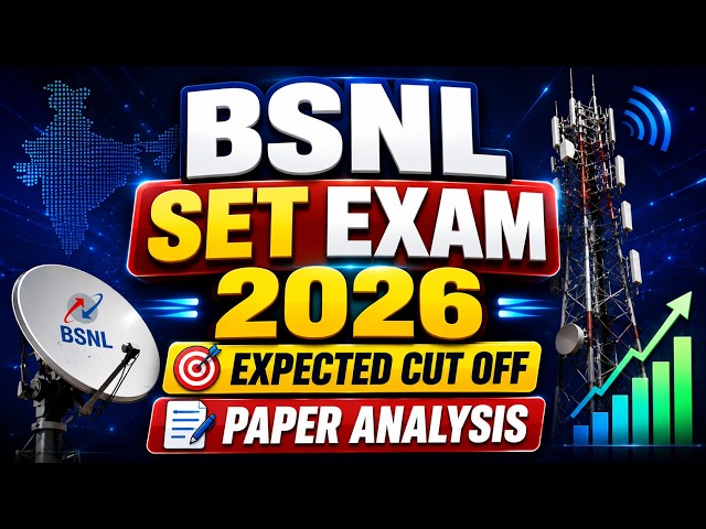 BSNL SET Exam 2026 | Expected Cut Off | Paper Analysis