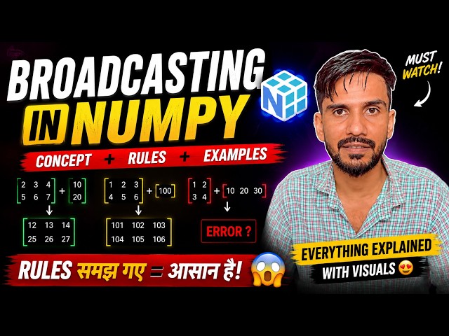 NumPy Broadcasting: 90% of Beginners Can't Solve This Problem