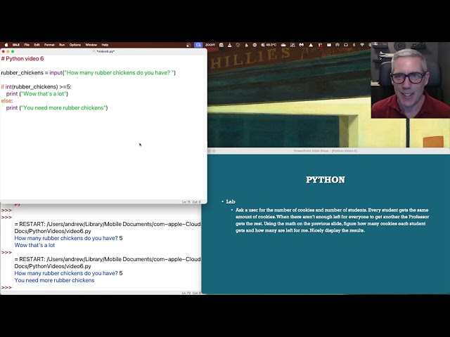 Python Video 6 - User input