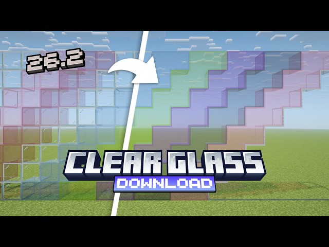 Connected Glass resource pack - How to Get Clear Glass in Minecraft Java