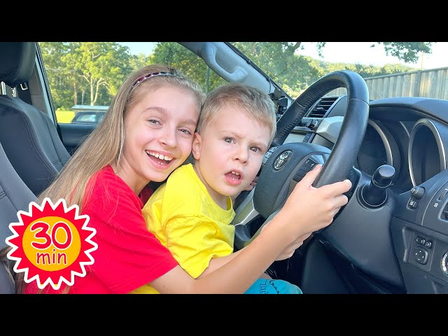 Sunny Kids We are in the car and other kids songs | Nursery Rhymes & Children Songs