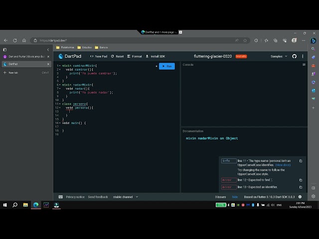 Como usar mixins en dart