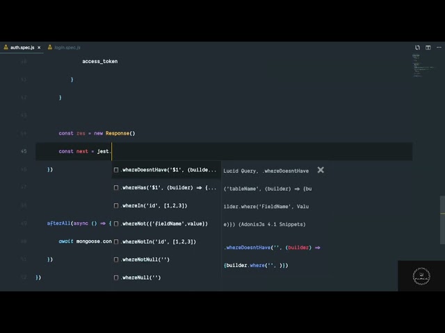 Part 16  Testing the authentication middleware || Unit testing nodejs apps || Testing Javascript