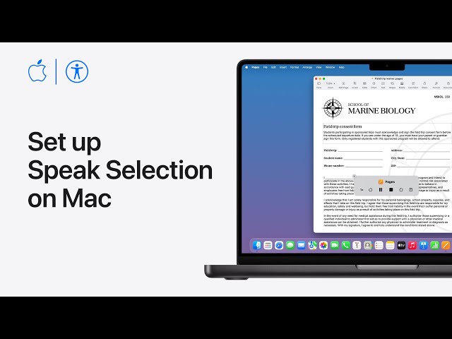 How to set up Speak Selection on Mac | Apple Support