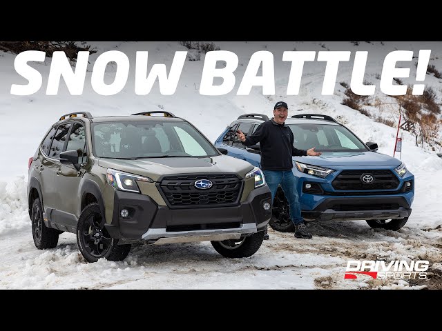 ¡Batalla en la nieve! Subaru Forester Wilderness contra Toyota RAV4 TRD Off-Road