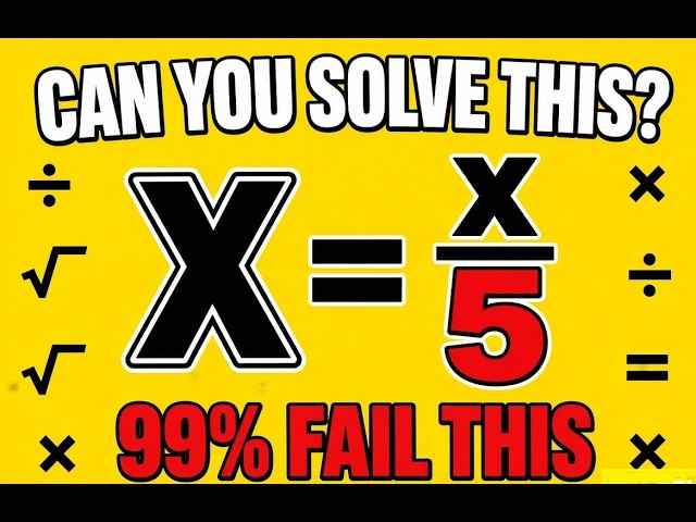 Can you solve this equation